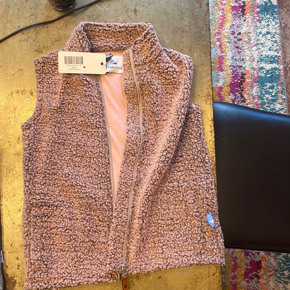 Pink adorable vest. Kids size 10